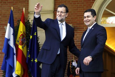 1/10/2014. Rajoy recibe al presidente de la República de Honduras. El presidente del Gobierno, Mariano Rajoy, recibe al presidente de la Rep...